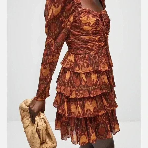 Ulla Johnson Naiya Dress in Ember - Tiered Mini Dress - Size 2 - NWT! - Picture 4 of 11